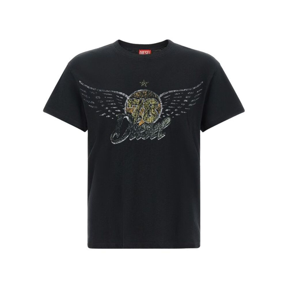 Diesel Black Cotton Men's T-Shirt